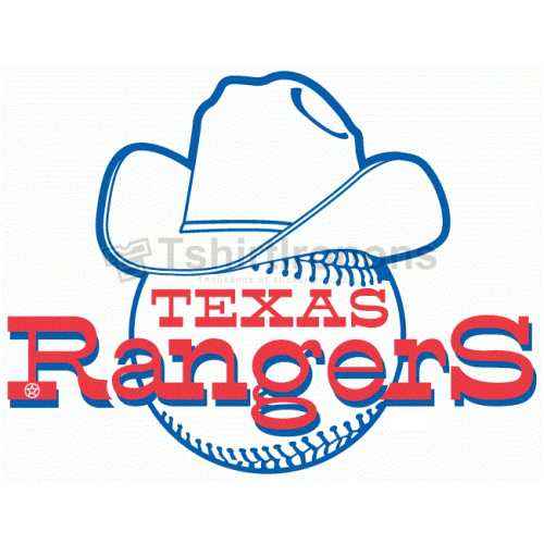 Texas Rangers T-shirts Iron On Transfers N1970